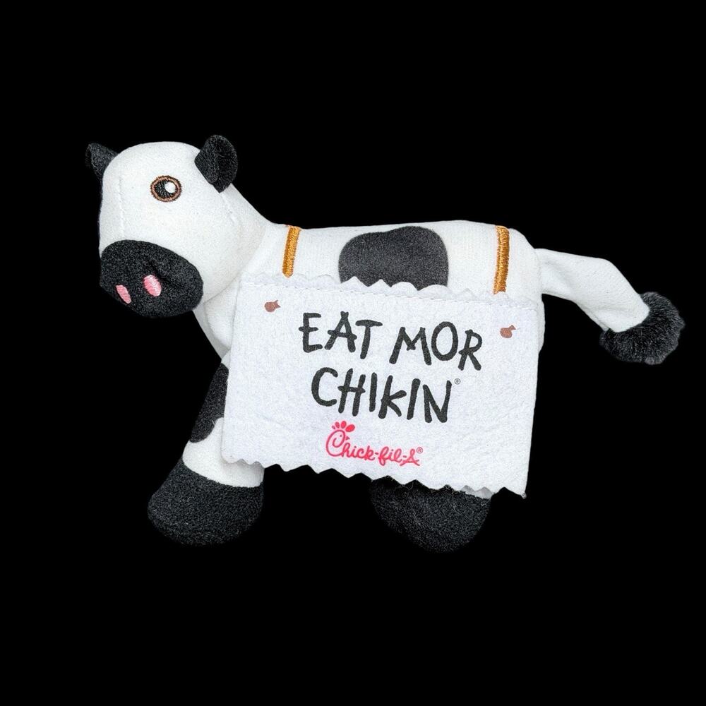 Chick-fil-A Eat Mor Chikin Cow Plush Stuffed Animal 2024 Promo